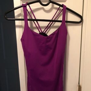 Purple lululemon workout top